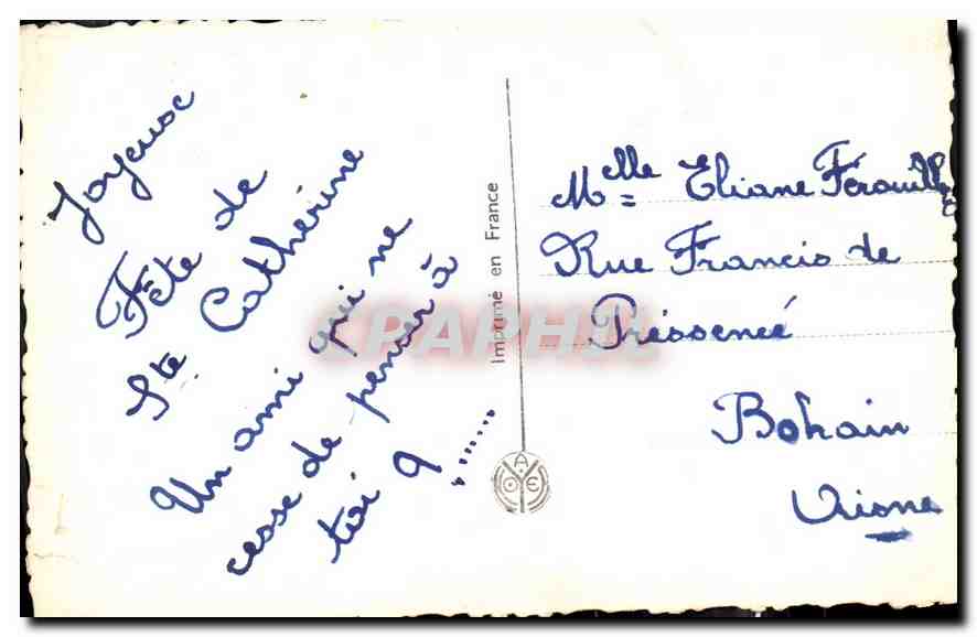 CPA Bonne fete Femme — Rückseite