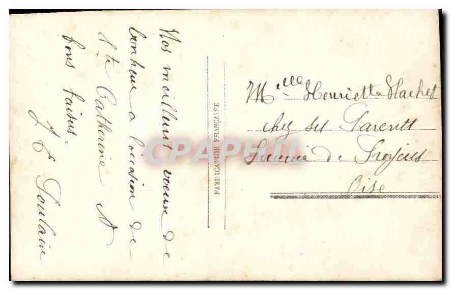 CPA Les Roses Femme — Rückseite