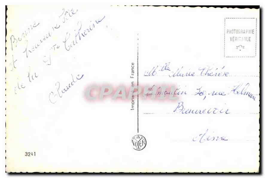 CPA Vive Ste Catherine Femme — Verso