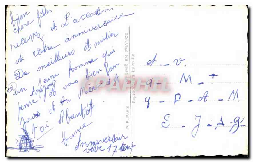 CPA Doux Moments Femme — Verso