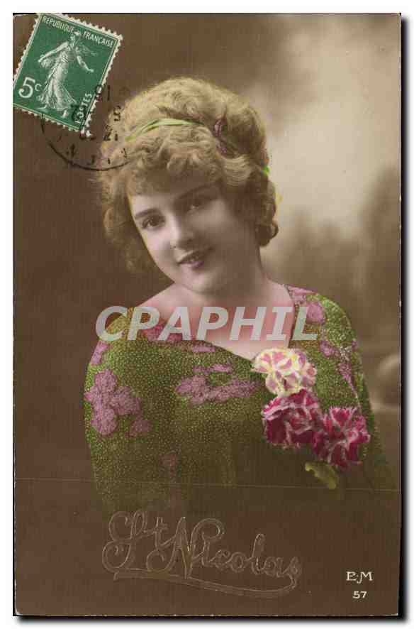 CPA St Nicolas Femme