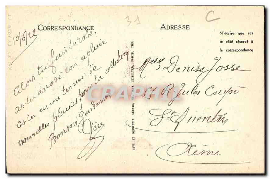 CPA Toulouse L'Hotel de Bernay XVIs la tour  — Rückseite