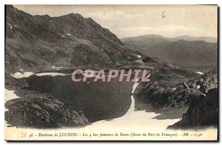 Environs de LUCHON — Les 4 lacs jumeaux de Boum (Route du Port de Venasque) — BR - 1346