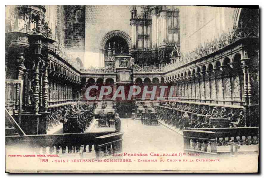 CPA Les Pyrenees Centrales Saint Bertrand de Comminges Ensemble du Choeur de la Cathedrale Orgue