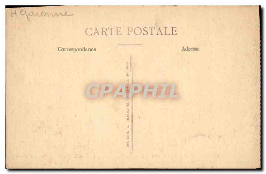 CPA Salle des illustres Yarz Toulouse vue des Coteaux voisins  — Rückseite