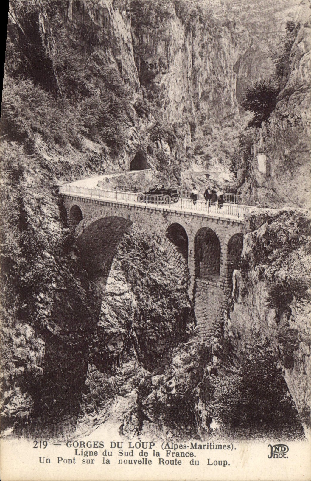 Loup Gorges — Bridge over the New Loup Route — ND Phot.