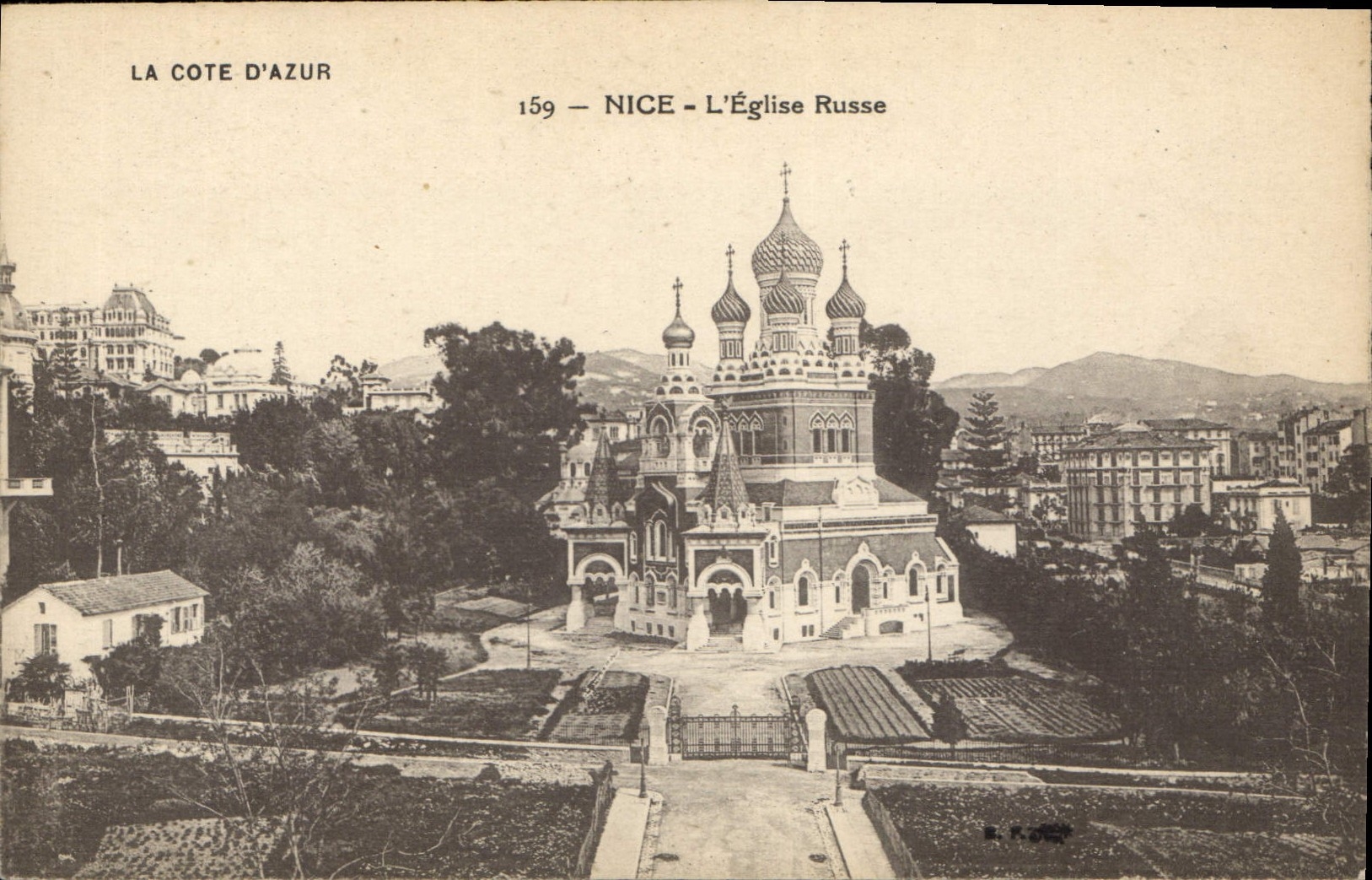 Nice - Die Russische Kirche — Die Côte d'Azur, Serie 159, Verlag R. P. Goff