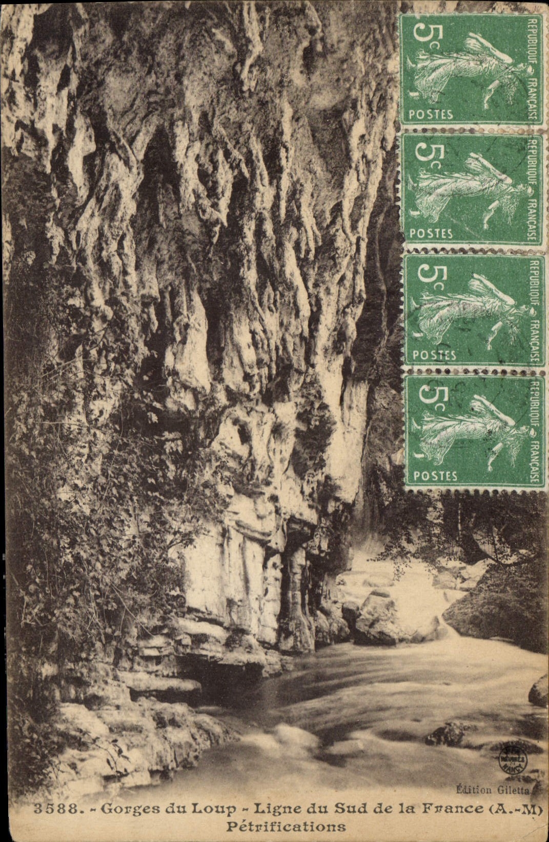 CPA Gorges du Loup Ligne du Sud de la France AM Petrifications 