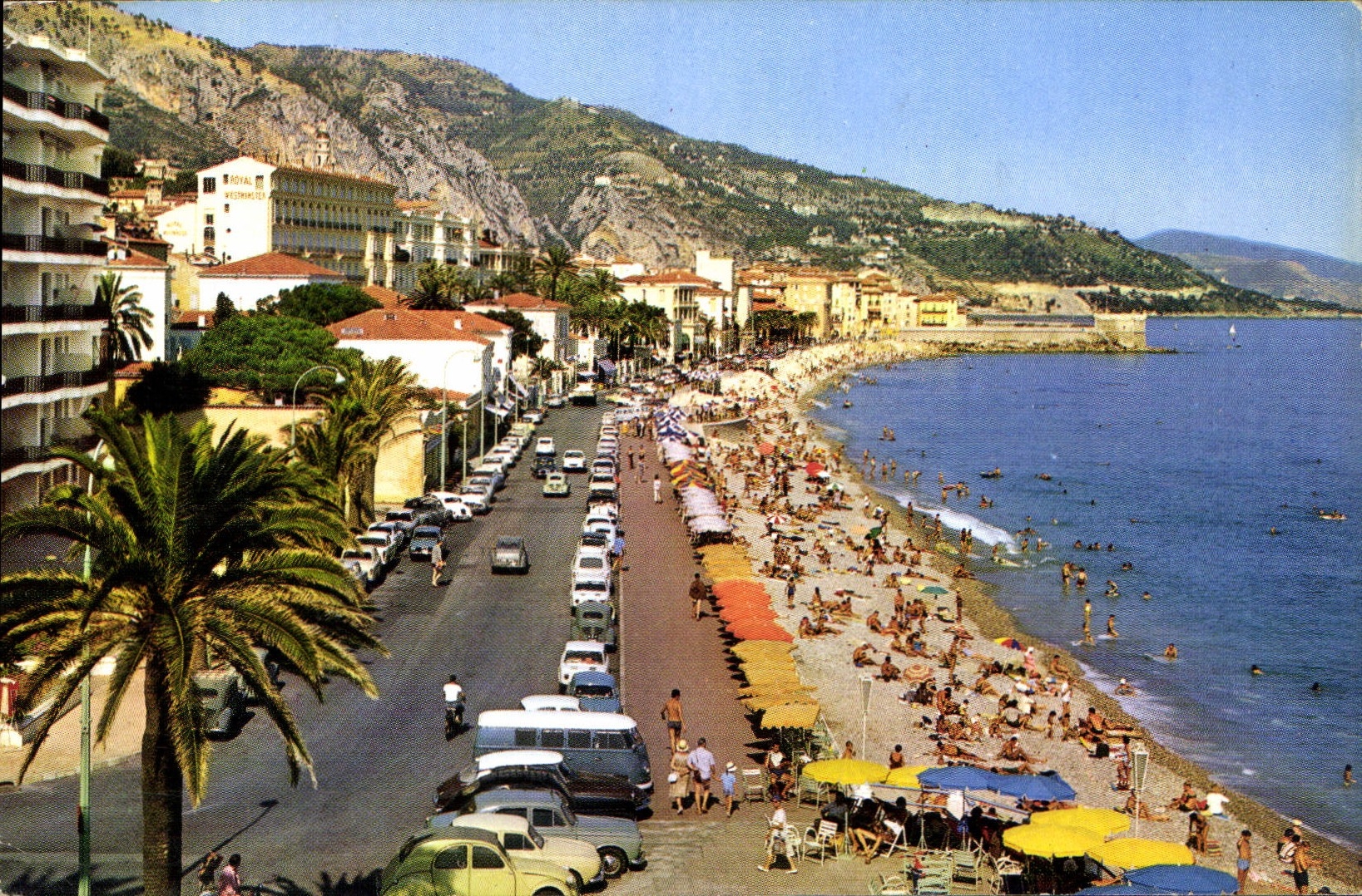 Plage et Quai Général Leclerc à Menton — 186ème Biennale d'Art de Menton — Éditions d'Art Montluët
