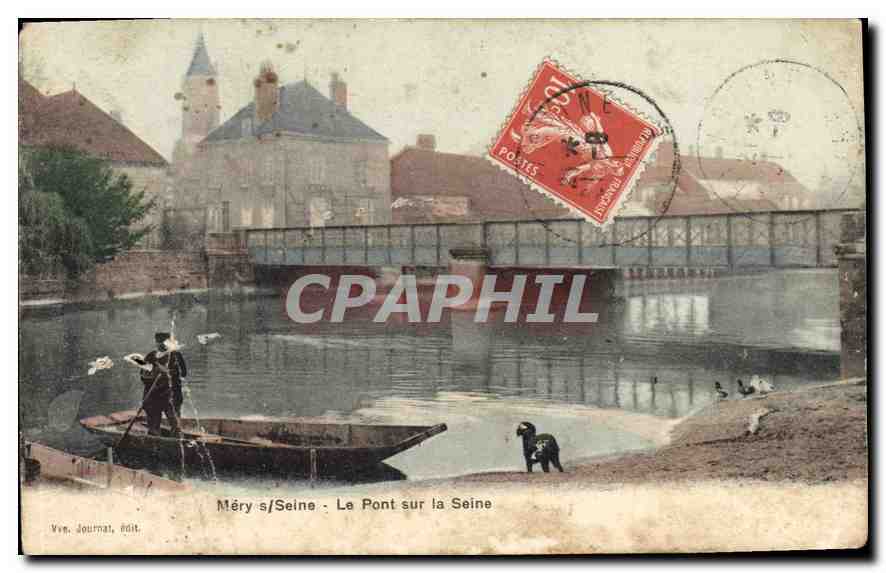 CPA Mery s Seine Le Pont sur la Seine 