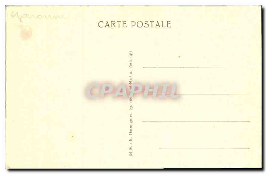 CPA Toulouse Nef de la Cathedrale St Etienne  — Verso