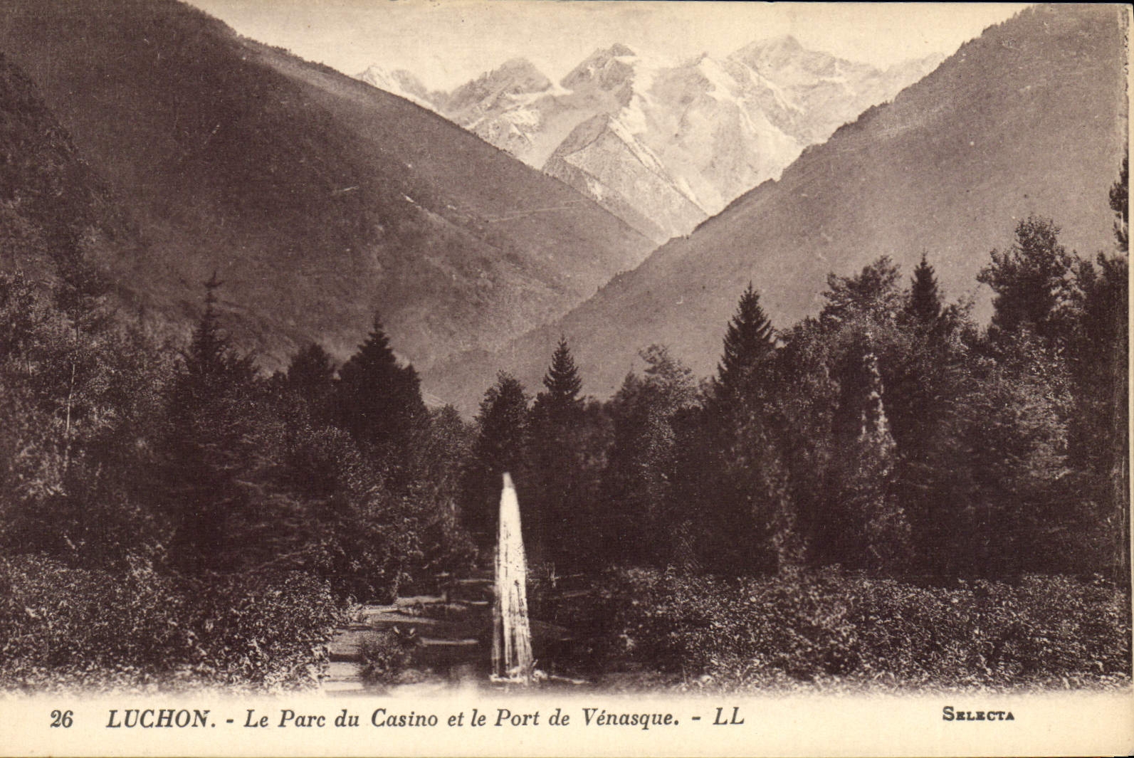 Luchon - Le Parc du Casino et le Port de Vénasque — Selecta, n°26