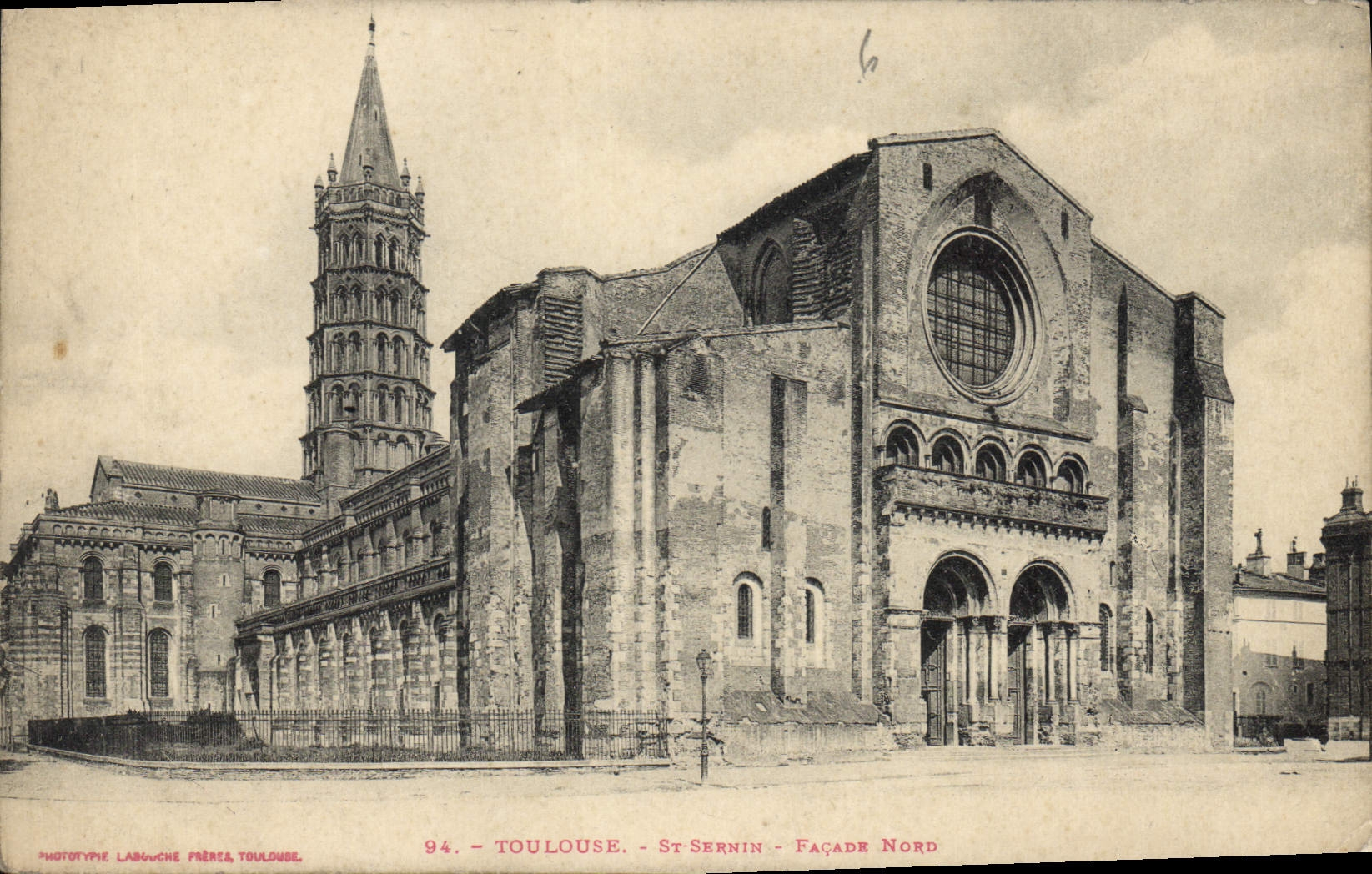 Toulouse - St-Sernin - Façade Nord — Phototypie Labouche Frères, Toulouse, n°94