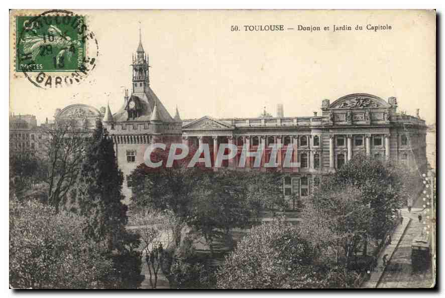 CPA Toulouse Donjon et Jardin du Capitole 
