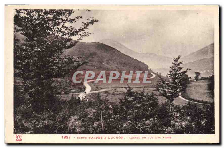 CPA Route d'Aspet a Luchon Lagets du Col des Ayres 