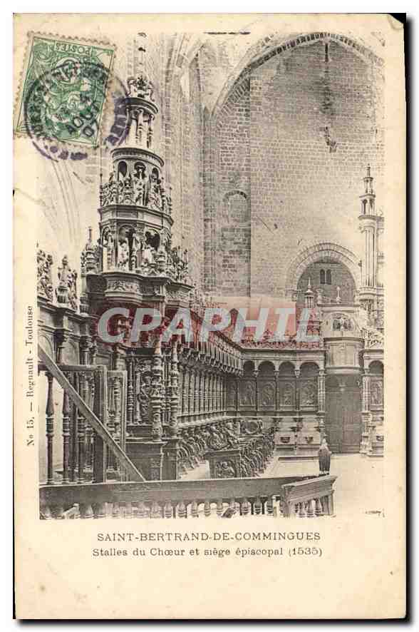 CPA Saint Bertrand de Commminges Stalles du Choeur et siege episcopal 