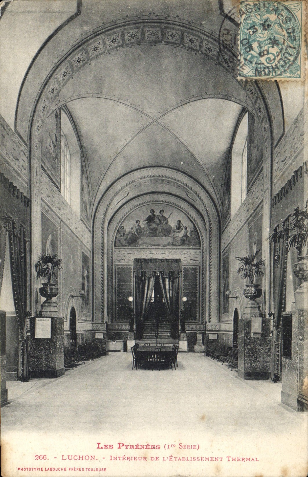 CPA Luchon Interieur de l'Etablissement Thermal 