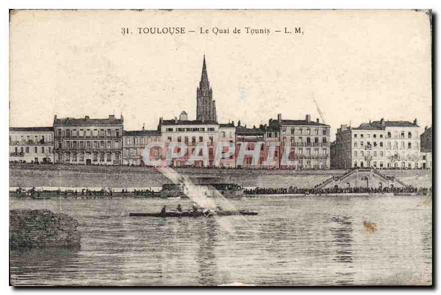 Toulouse — Der Quai de Touniș — L.M.