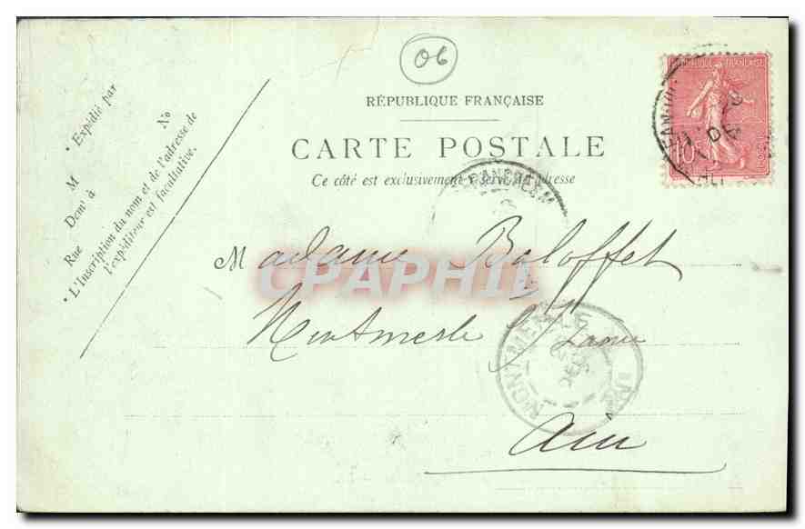 Phare du Cap Ferrat — Environs de Nice — LL. n°858 — Rückseite
