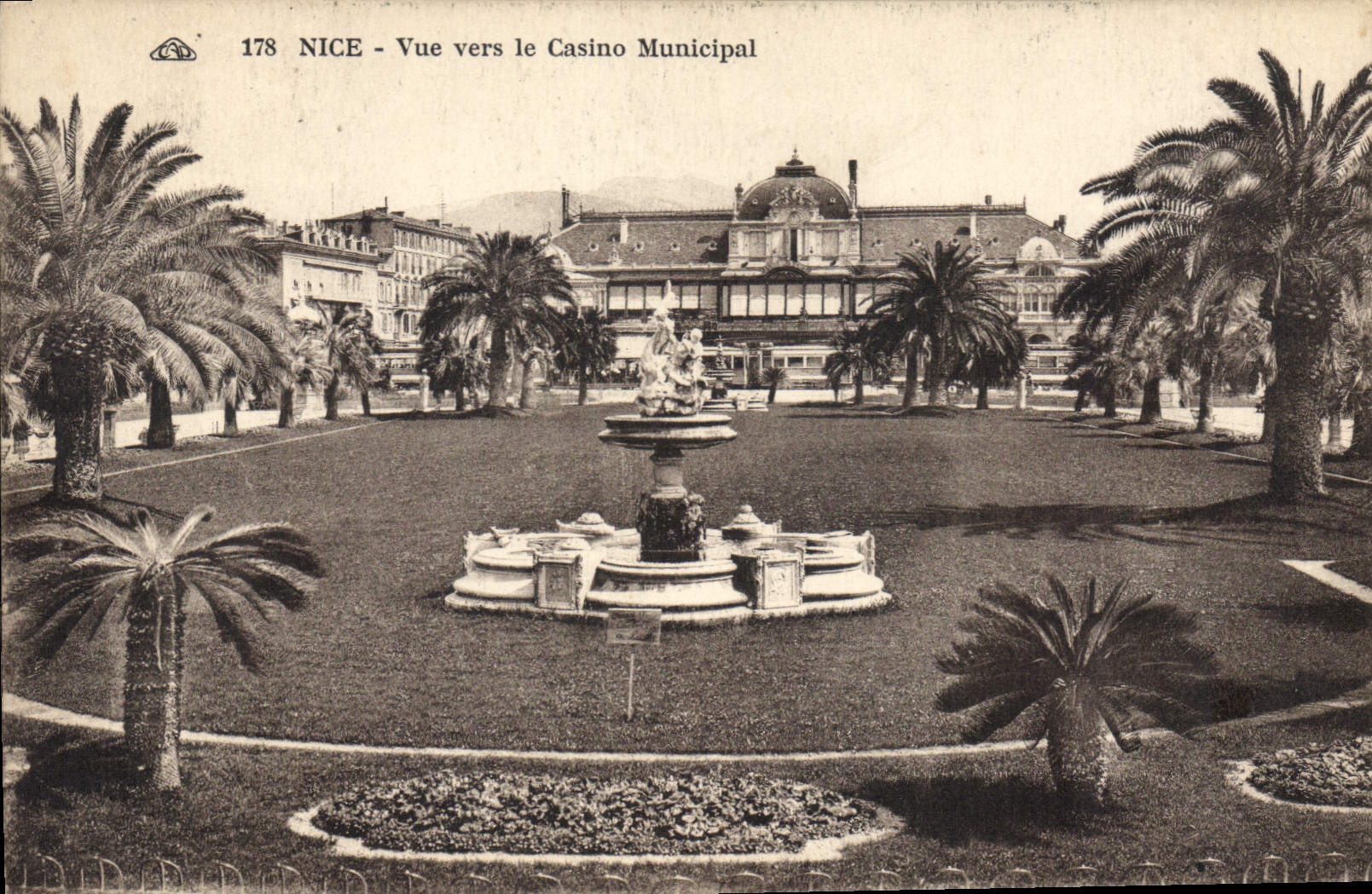 CPA Nice Vue vers le Casino Municipal 