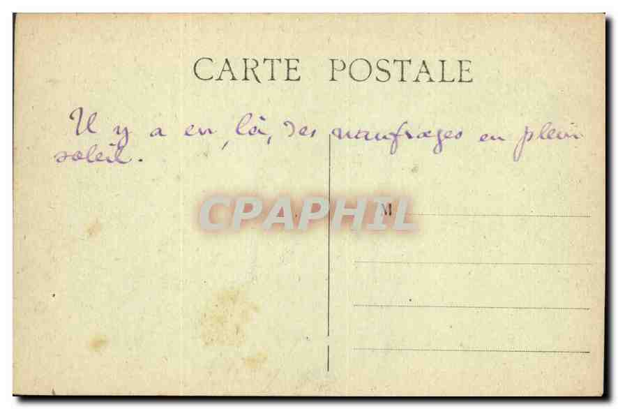 CPA Charente Inferieure Ile d'Coleron au Pertuis de Maumusson  — Back
