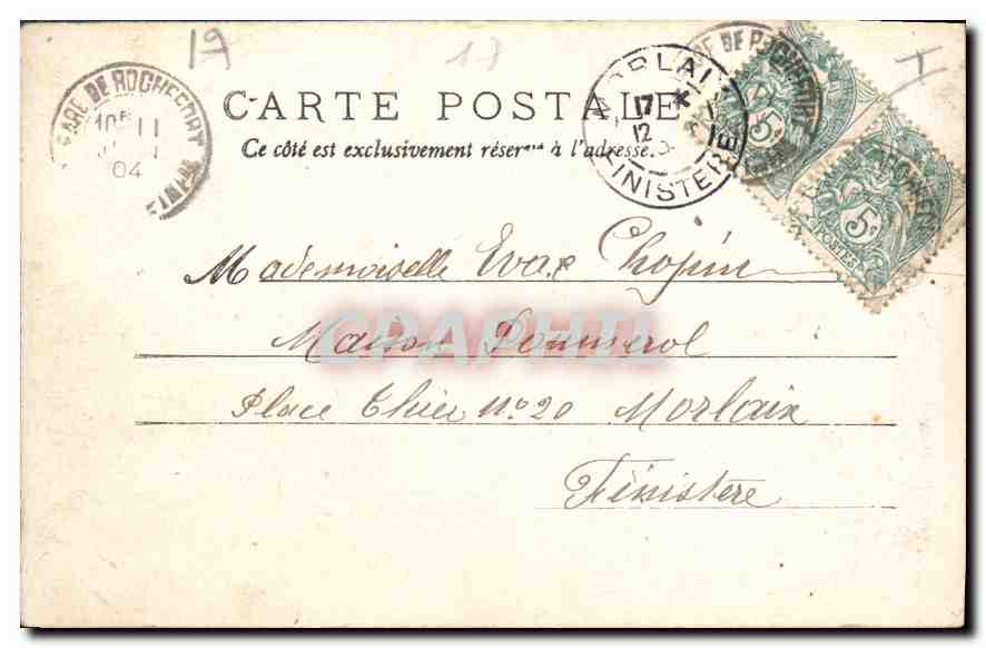 CPA La Rochelle Porte des Moulins et Tour de la Lanterne  — Verso