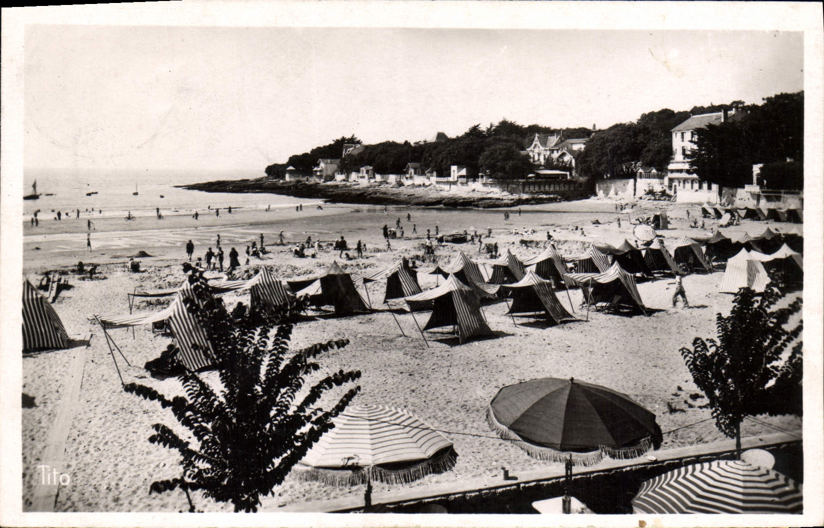 Saint-Palais-sur-Mer — Blick auf den Strand und den nördlichen Punkt — Tito