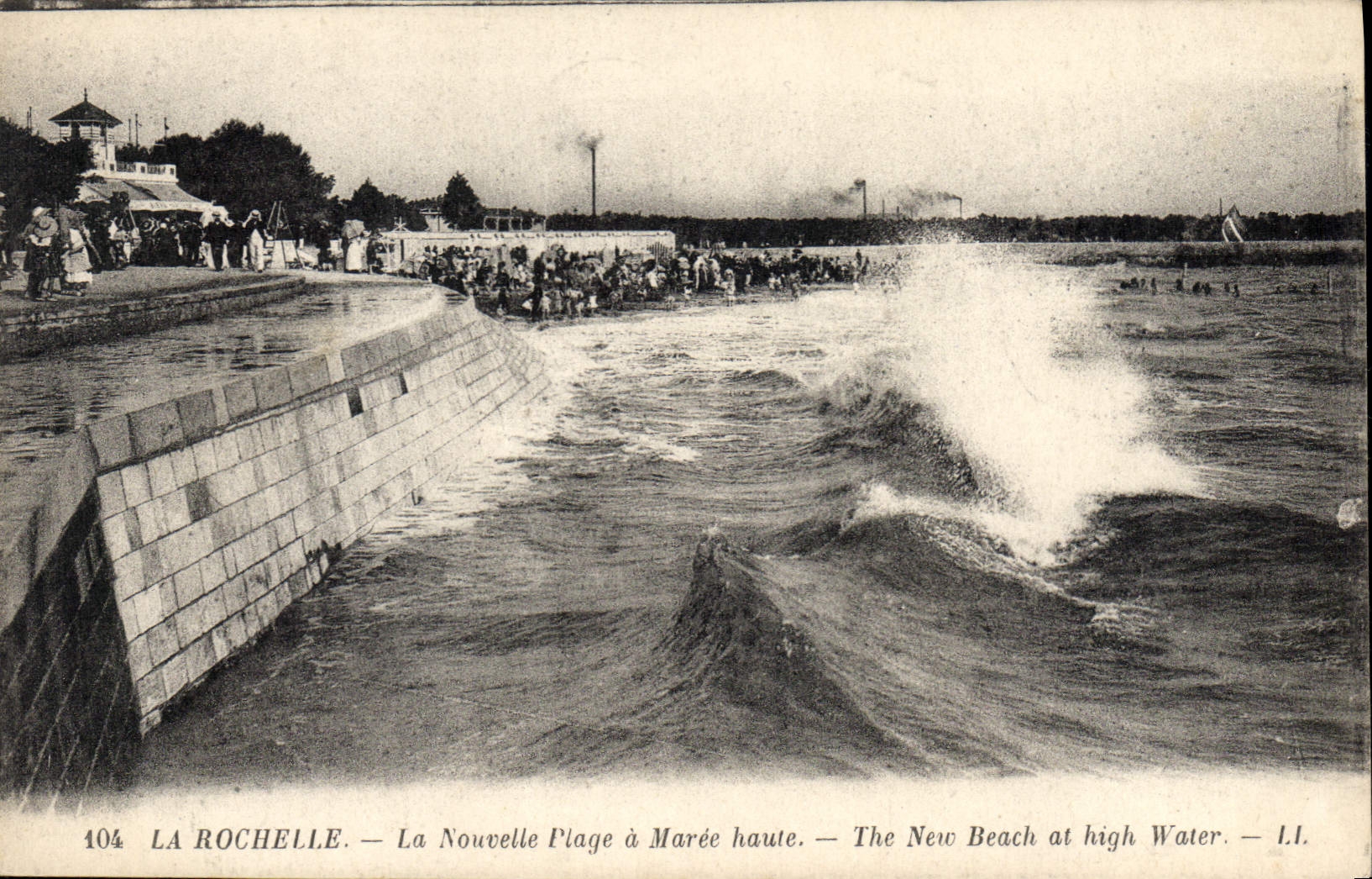 La Rochelle — La Nouvelle Plage à Marée haute — I.I. — n° 404