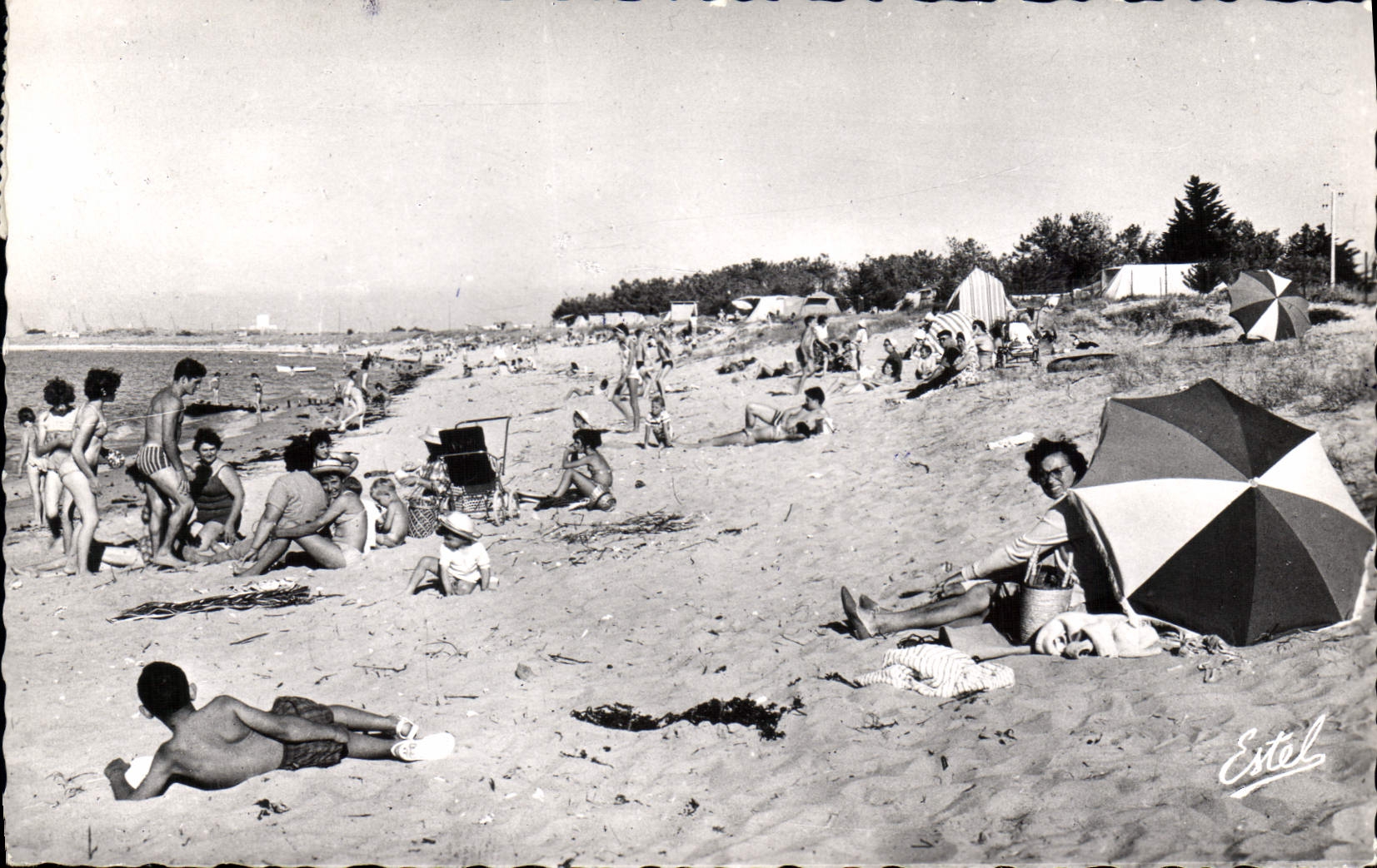 Strand von Rivedoux — Insel Ré — Verlag Estel, Nr. CH 201