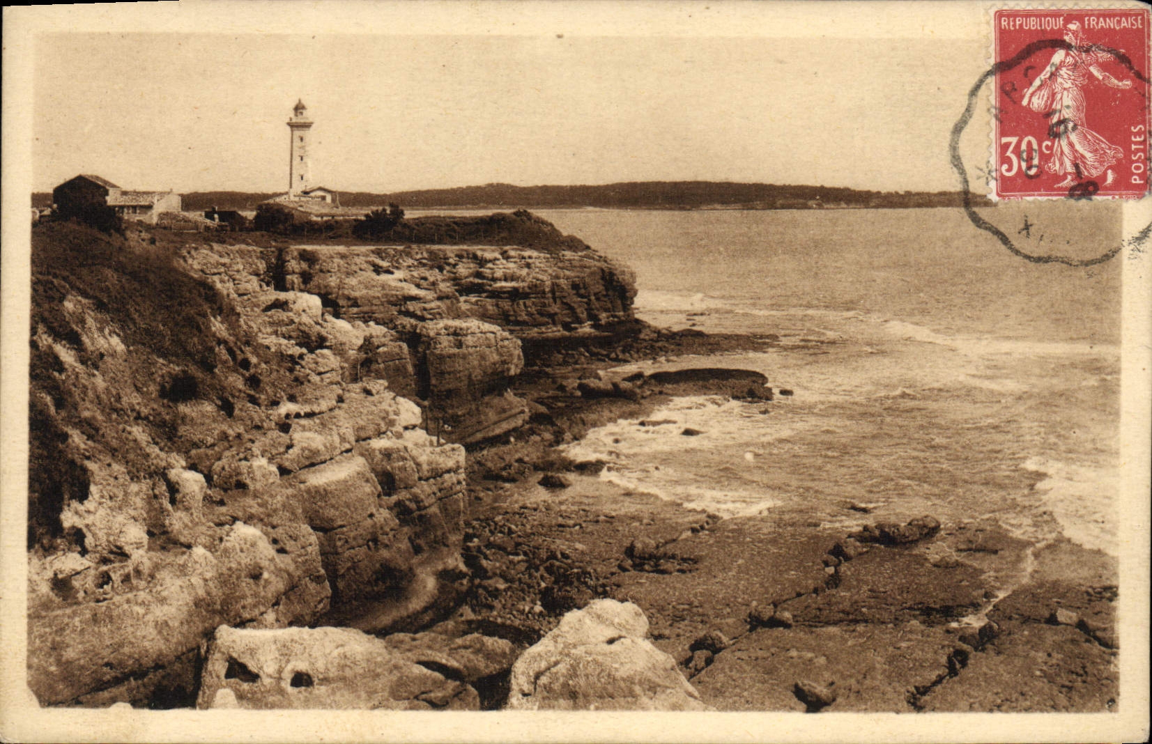 CPA Saint Georges de Didonne La Pointe de Vallieres Phare