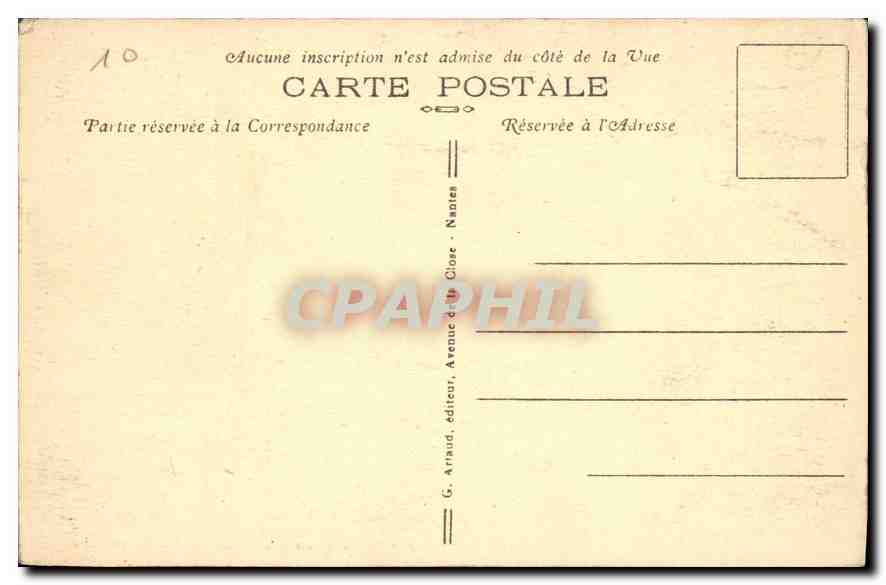 Saint-Jean-d'Angély — The Town Hall — Publisher G. Arnaud, Nantes, No. 4 — Back
