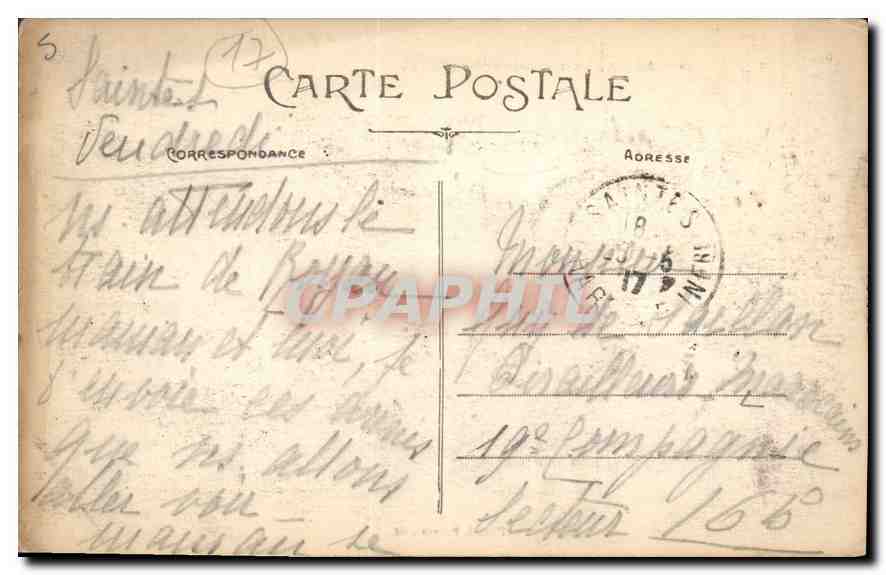 CPA Saintes Arenes gallo romaines Vue generale  — Back