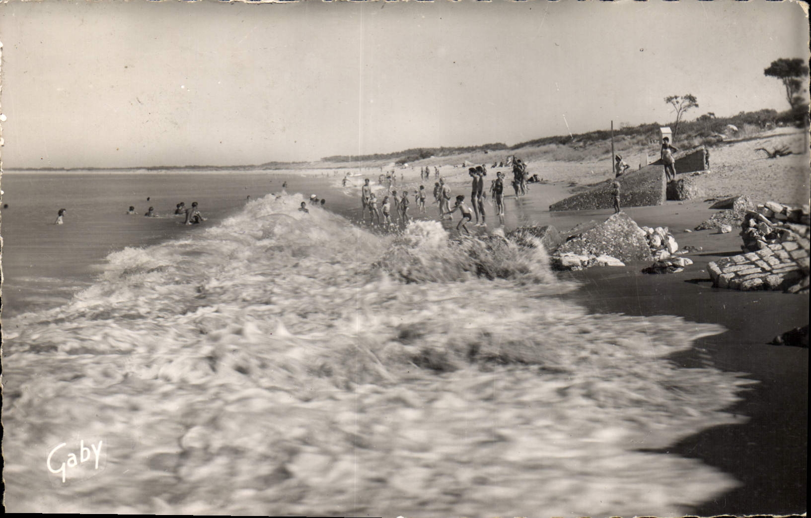 CPA Ile d'Oleron Ch MMe Saint Georges Plage de Plaisance 
