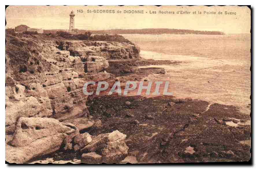 Saint-Georges-de-Diddonne — Les Rochers d'Enfer et la Pointe de Suzac — Édition des Nouvelles Galeries, Royan