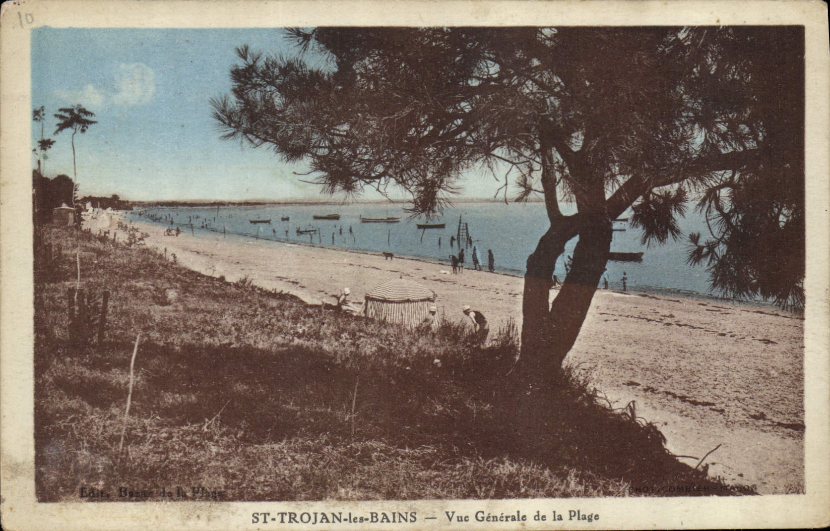 CPA St Trojan les Bains Vue Generale de la Plage 