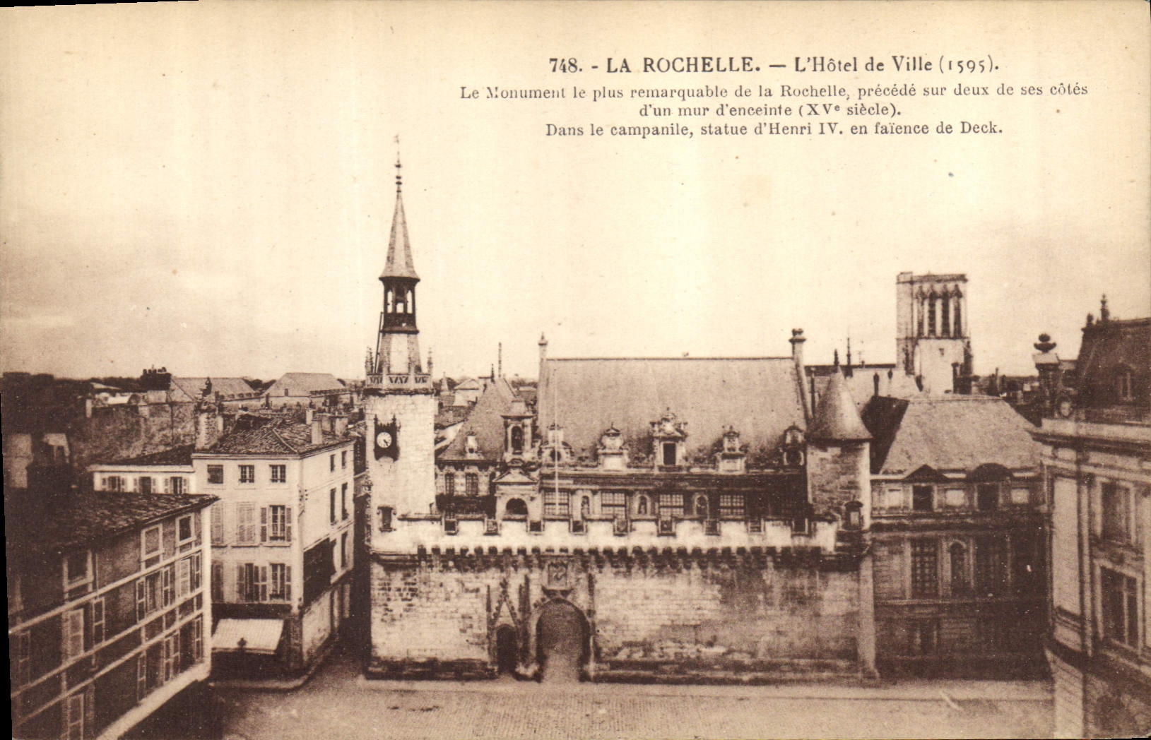 CPA La Rochelle L'Hotel de Ville 
