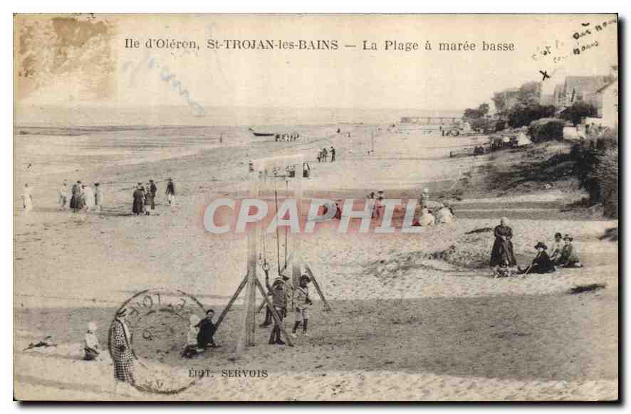 CPA Ile d'Oleron St Trojan les Bains La Plage a maree basse 
