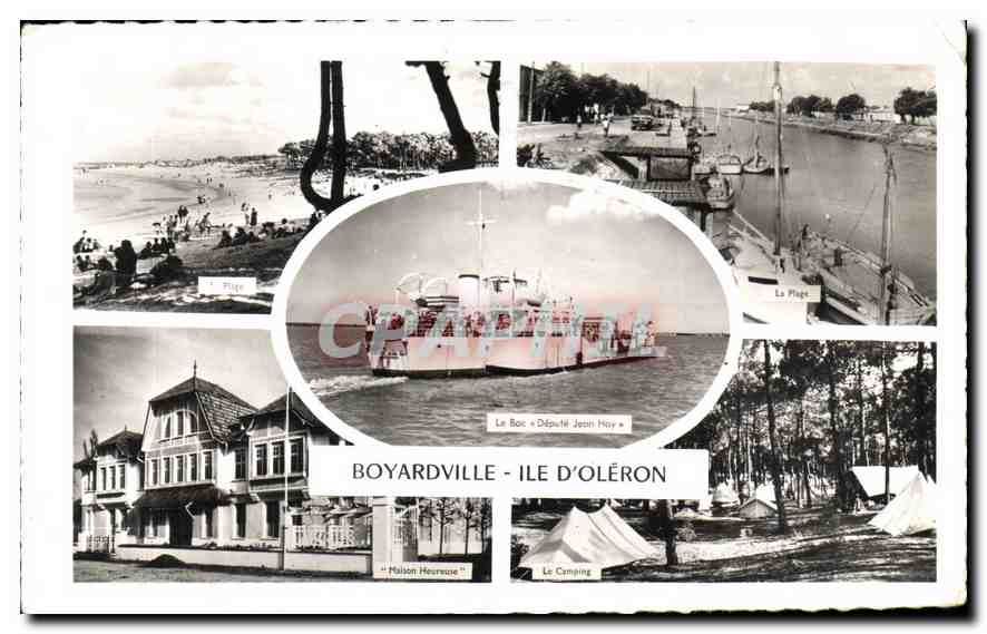 CPA Boyardville Ile d'Oleron Le bac Depute Jean Hay Camping