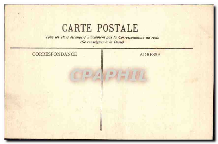 CPA Bureau St Palais Cote d'Argent Le Pont du Diable  — Back