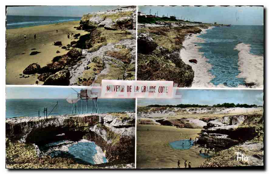 CPA Souvenir de la Grande Cote Saint Palais sur Mer 