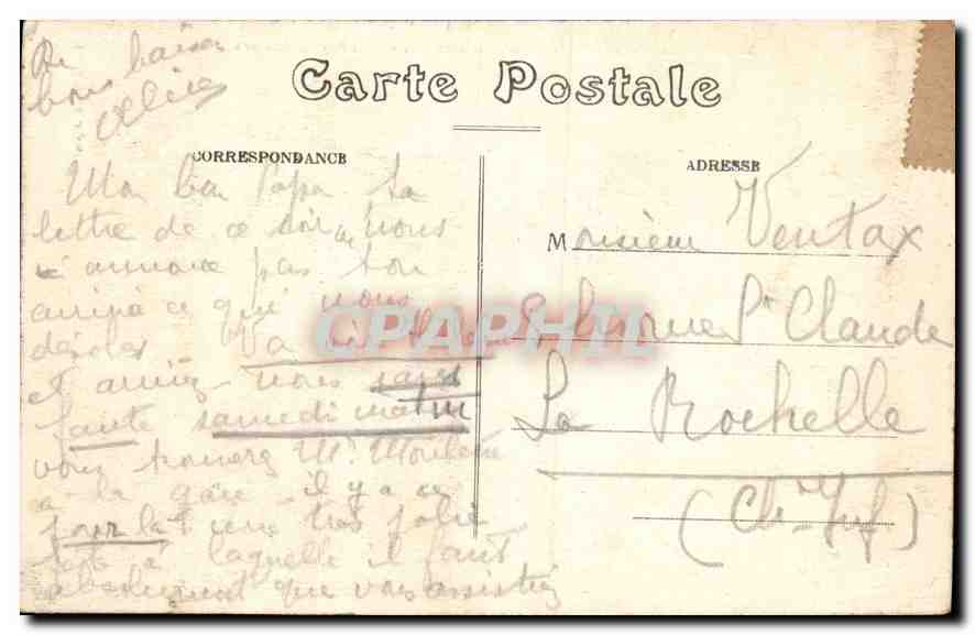 CPA Charente Inf St Palais sur Mer Le Puits de Lauture  — Rückseite