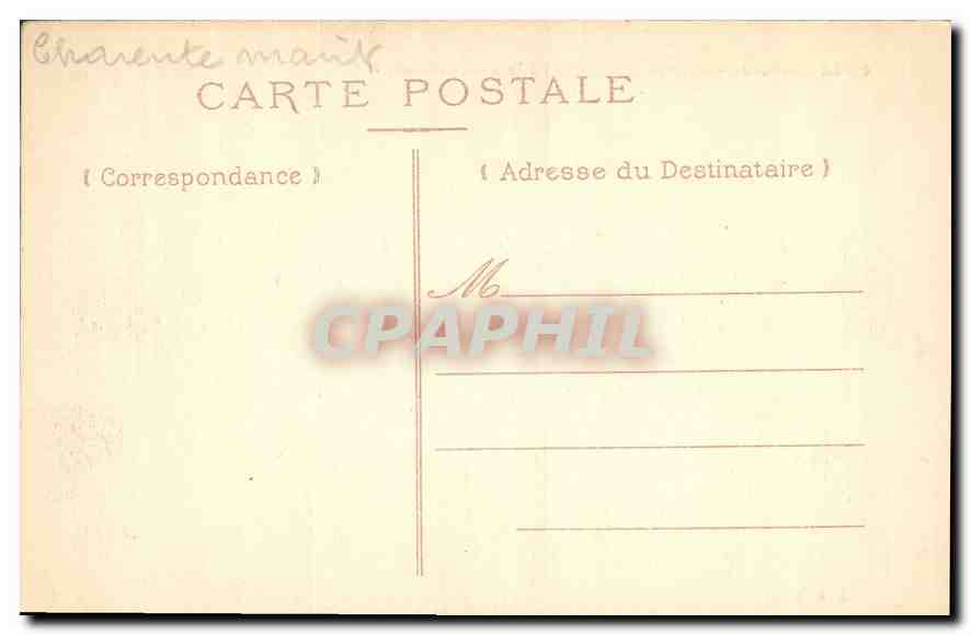 CPA La Rochelle Galerie interieure de la Maison Henri II  — Verso