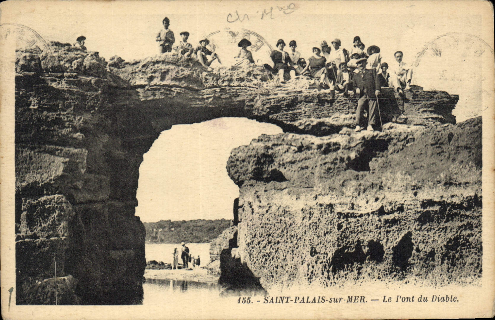 CPA Saint Palais sur Mer Le l'ont du Diable 