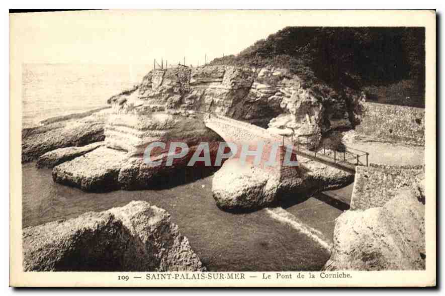 CPA Saint Palais sur Mer Le Pont de la Corniche 