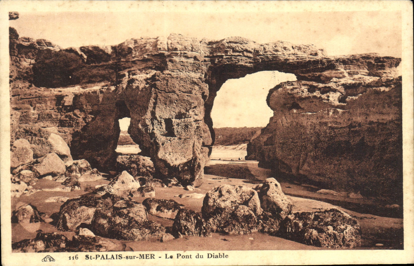 CPA St Palais sur Mer Le Pont du Diable 