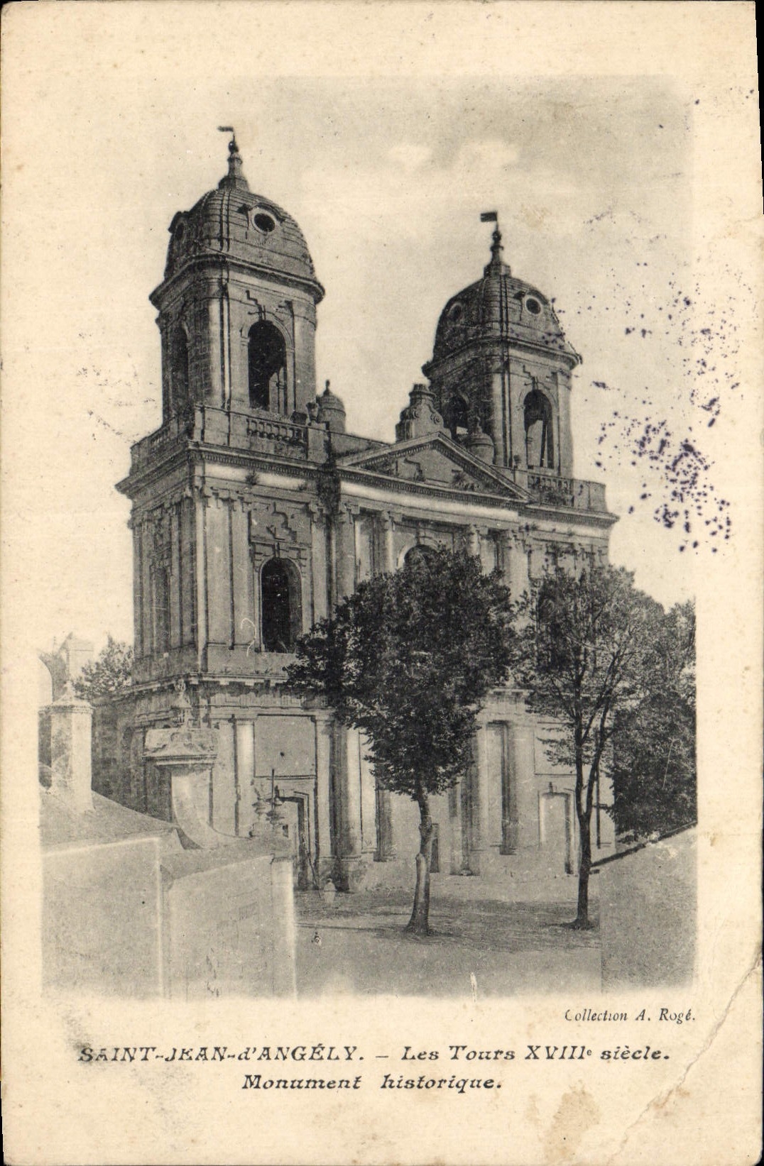 Saint-Jean-d'Angély — Die Türme 18. Jahrhundert — Sammlung A. Rogé