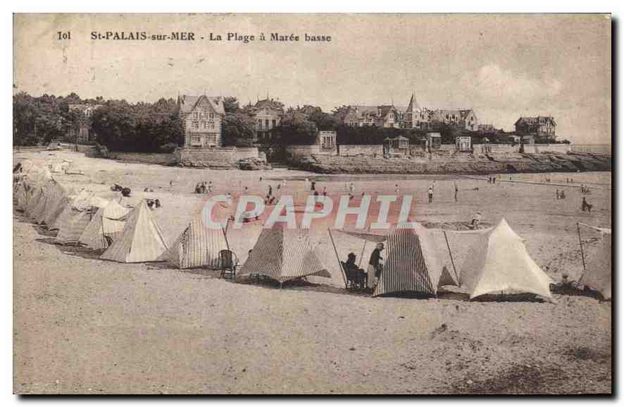 St-Palais-sur-Mer — Strand bei Niedrigwasser — Edition Nouvelles Galeries