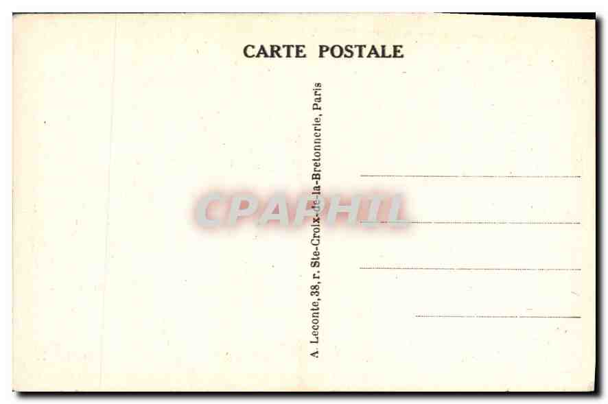 CPA Paris Perspective sur Notre Dame  — Verso