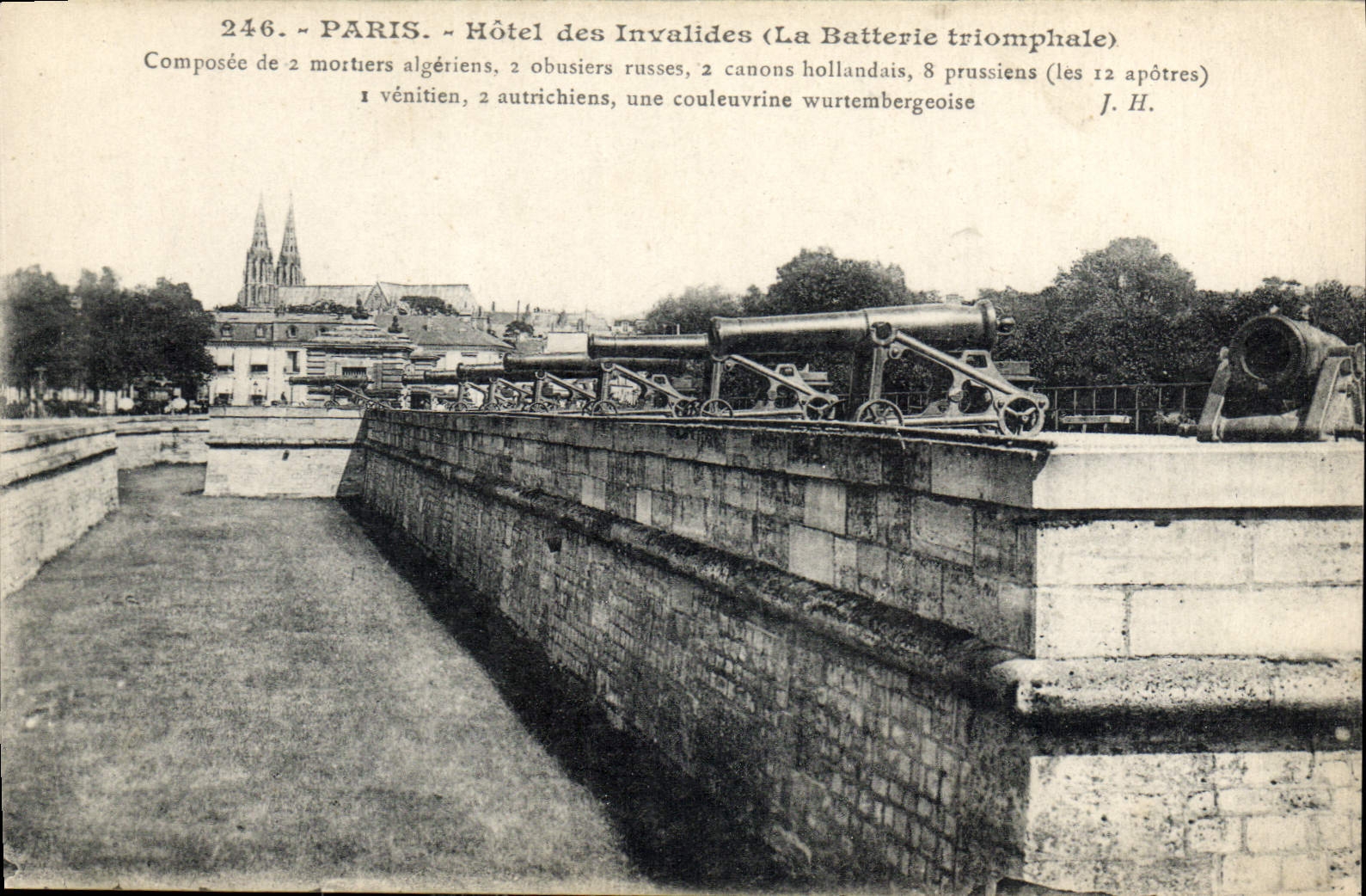 CPA Paris Hotel des Invalides La Batterie triomphale 