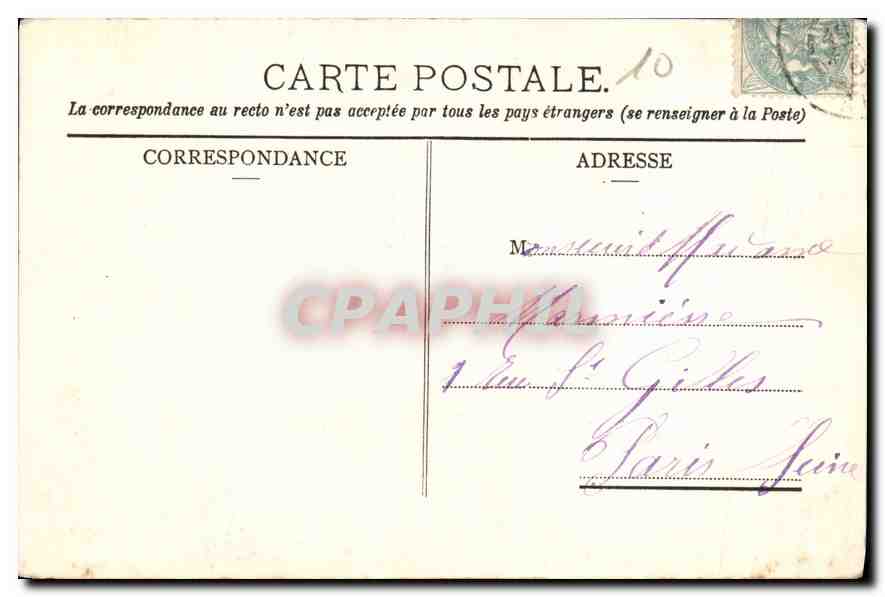 CPA Troyes Le Jube de la Madeleine  — Verso